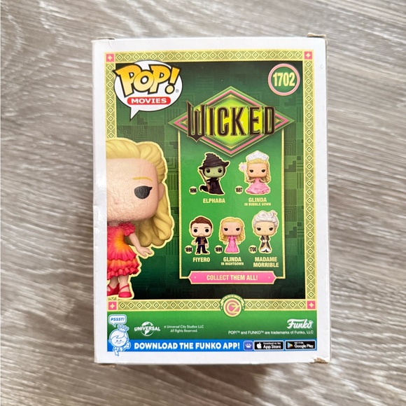 Funko Pop Wicked Glinda in Red and Pink - Picture 3 of 5